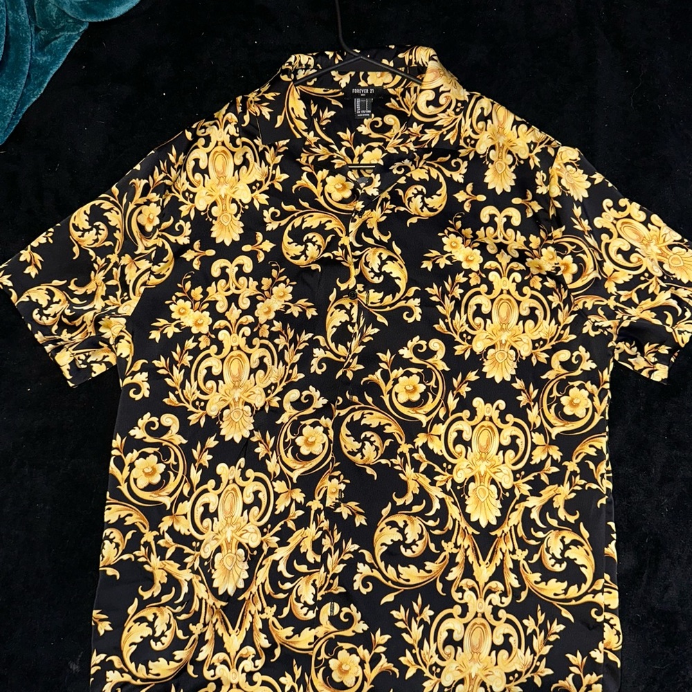 Short Sleeve Button Up Shirt - Forever 21 Men